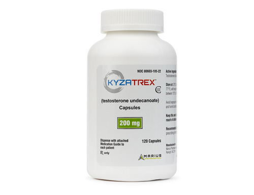Marius Pharmaceuticals has expanded its global footprint with Health Canada’s approval of KYZATREX® (testosterone undecanoate) CIII capsules
