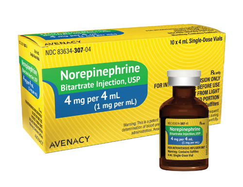 Avenacy Launched Norepinephrine Bitartrate Injection, USP in the U.S. Market