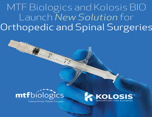 MTF Biologics and Kolosis BIO introduce Summit Matrix&trade;, expanding solutions for orthopedic and spinal surgeries